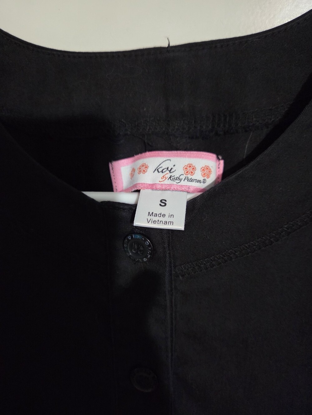 koi Black Button-Front Utility Jacket - Picture 2 of 3
